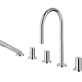 Kartell hole deck mounted bath mixer by laufen